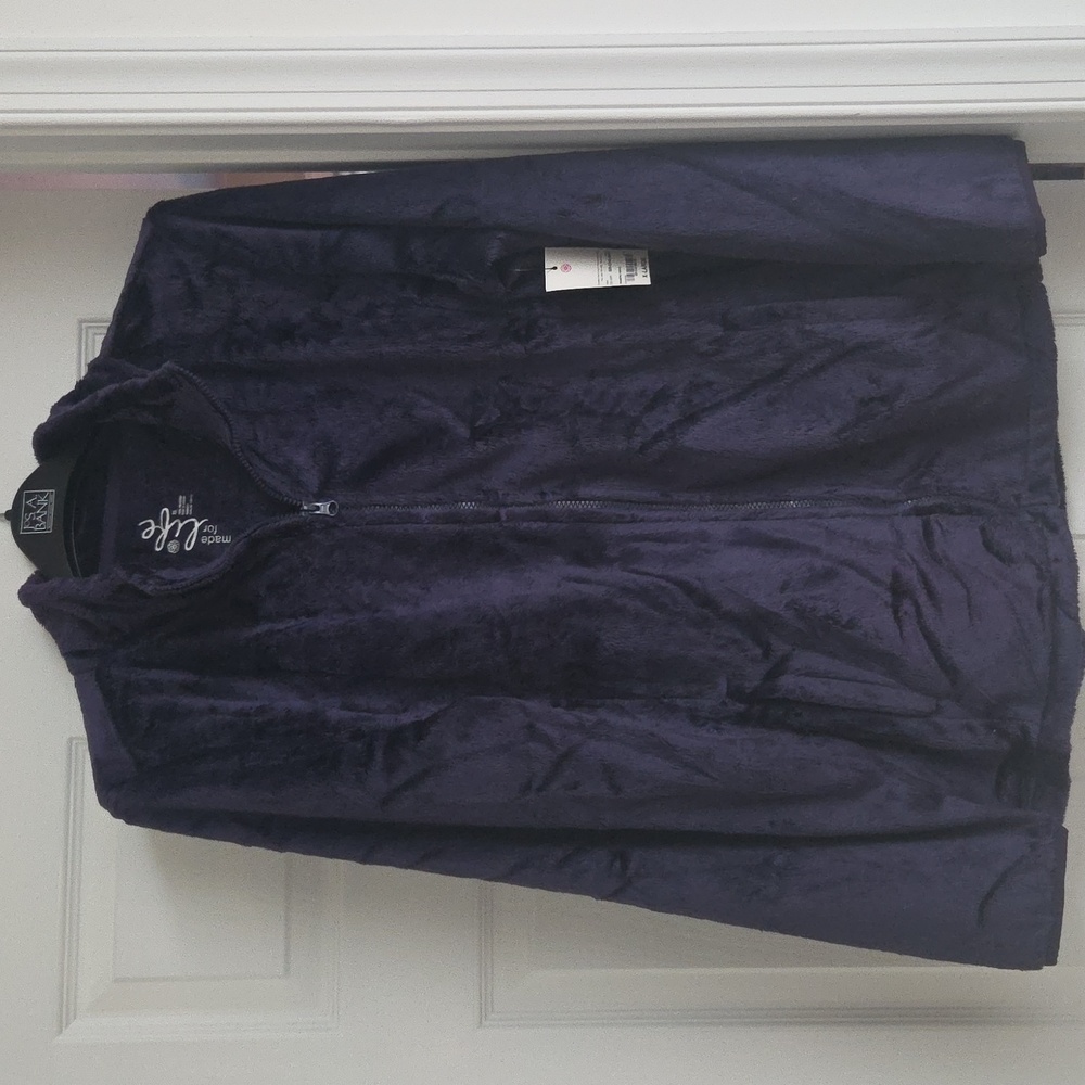 Made For Life Plush Purple Jacket Size XL New With Tags